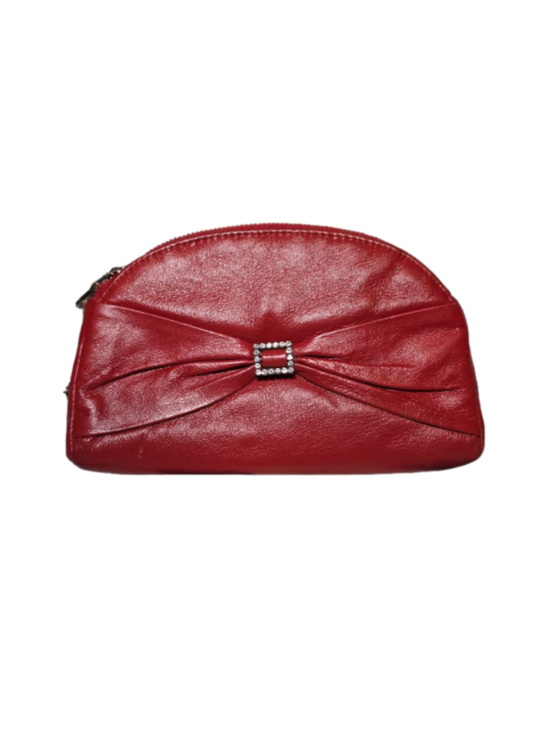 Unbranded Handbags - Unbranded Red One Size Clutch Wristlet with Silver Detail